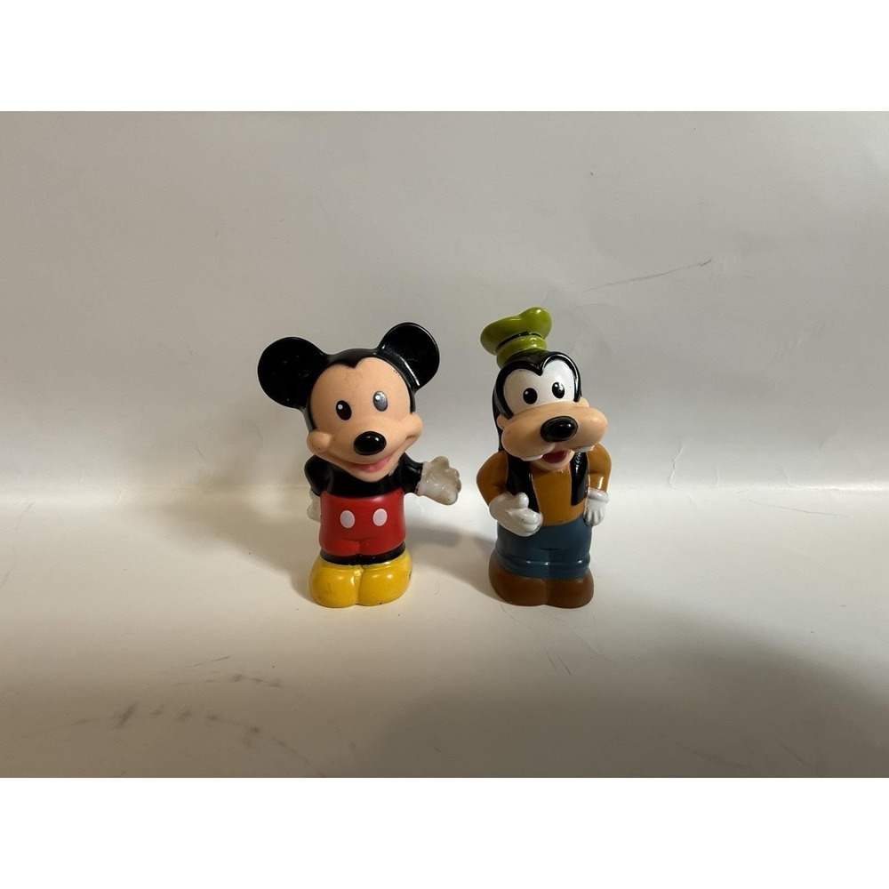 Lot 2x Little People Disney Magic Kingdom Goofy Mickey Mouse Figures